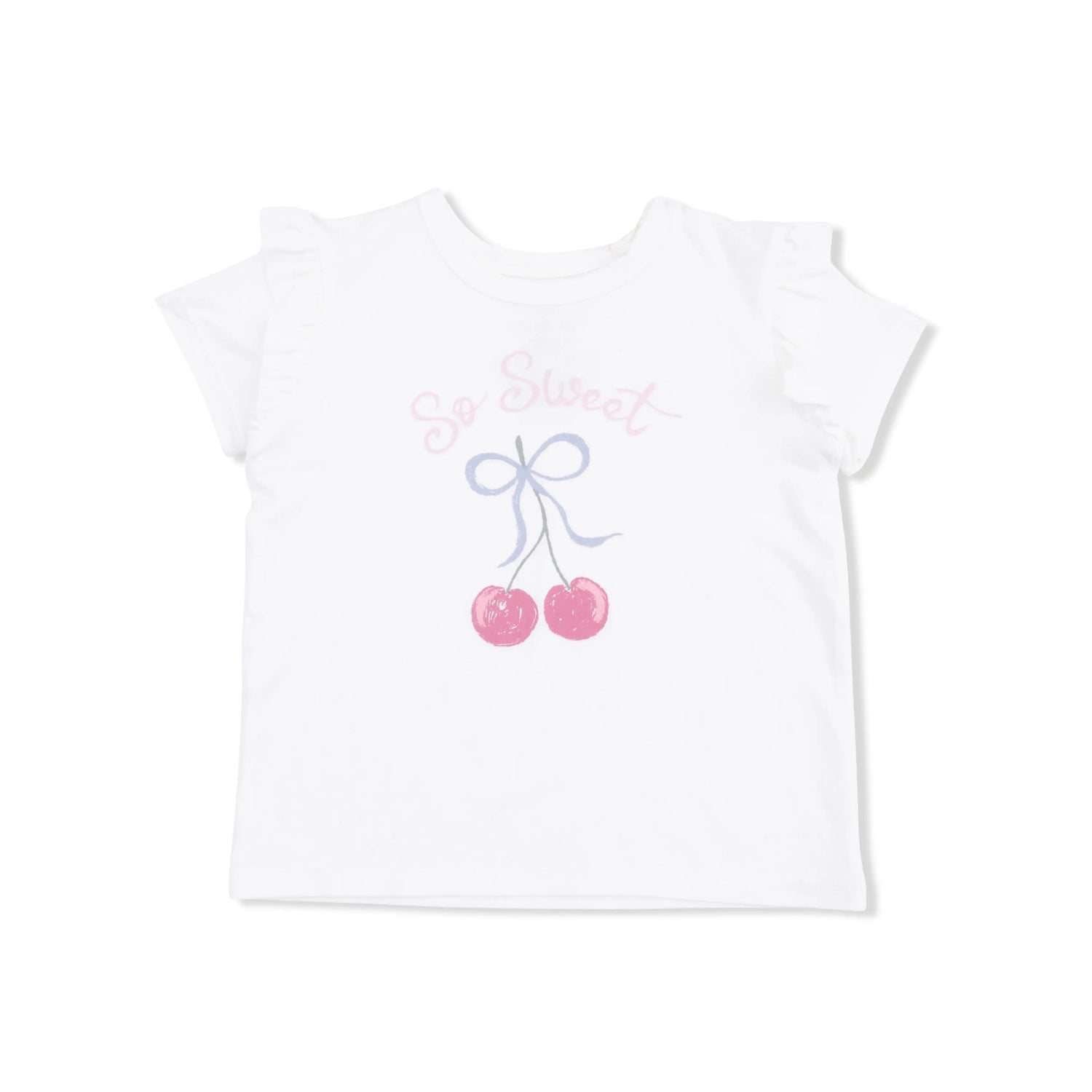 Angel Dear Sweet Bow Cherries - Ruffle Tee - 