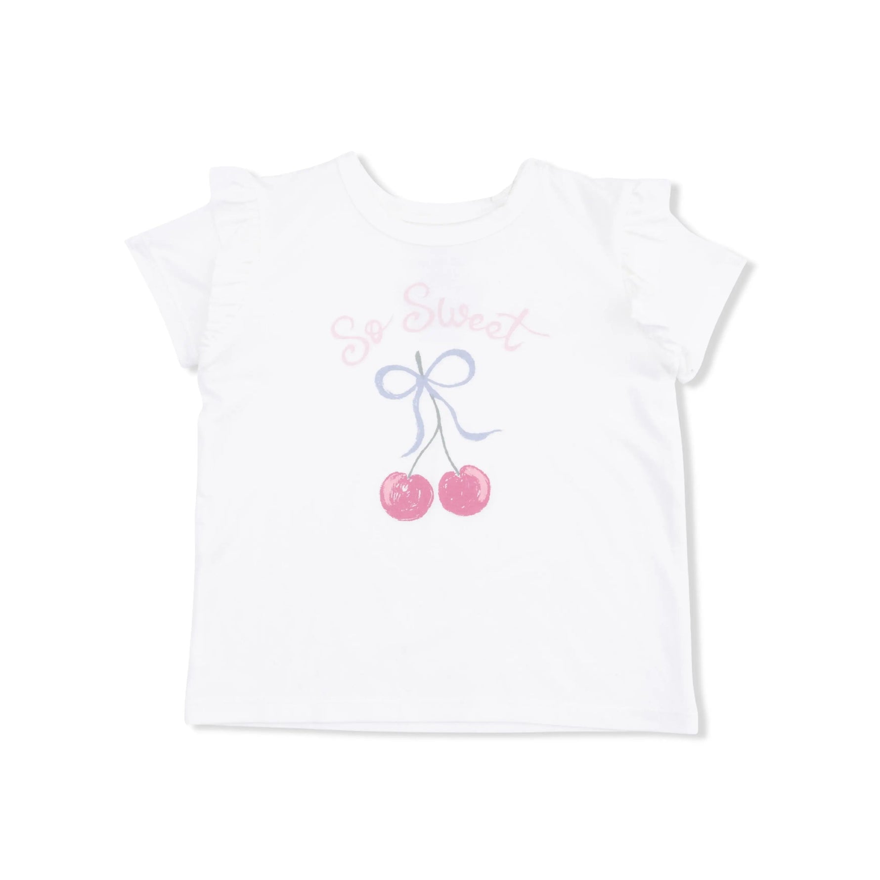 Angel Dear Sweet Bow Cherries - Ruffle Tee - 