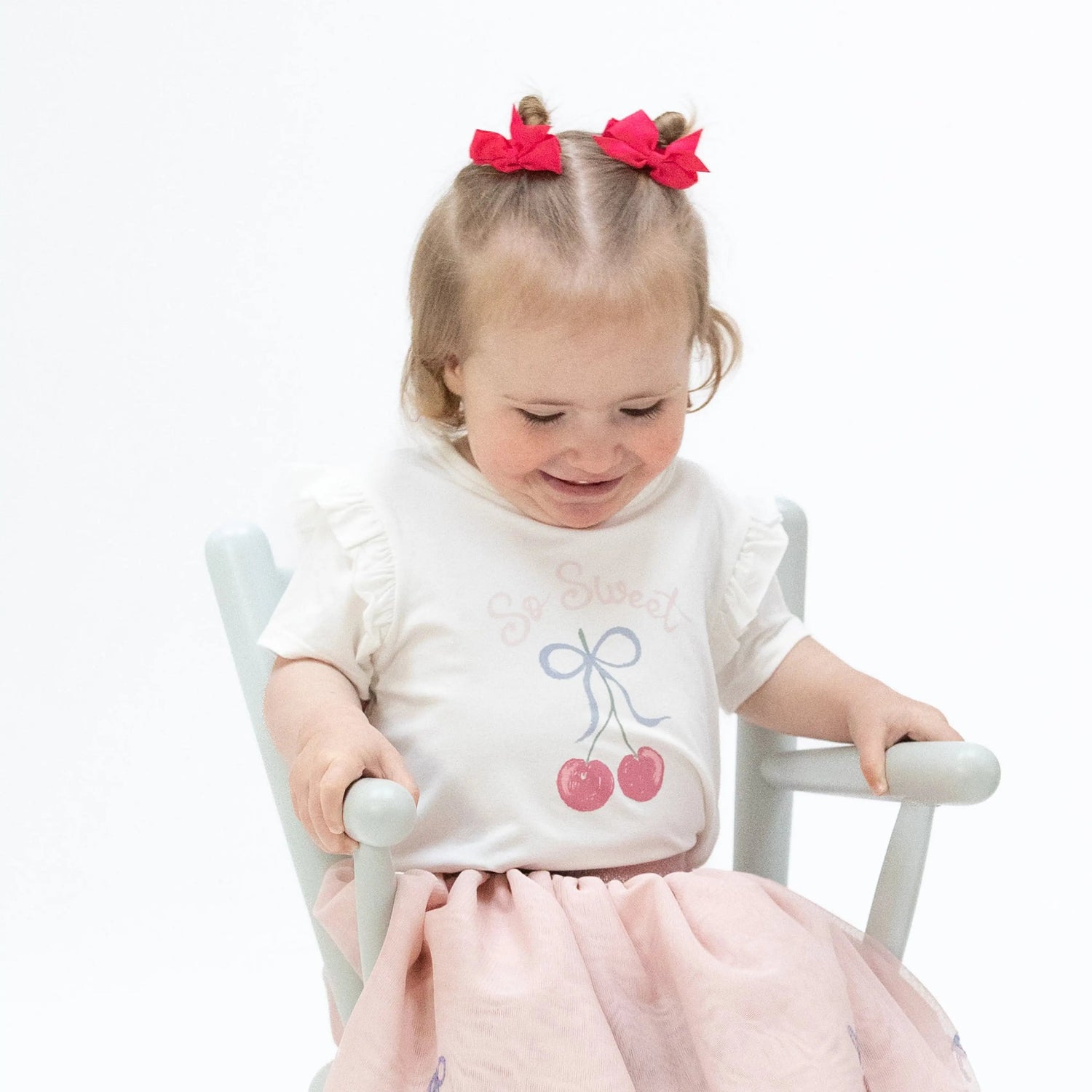 Sweet Bow Cherries - Ruffle Tee - Baby & Toddler Clothing, Pink, Dress, Child, Toy | Everetts Place