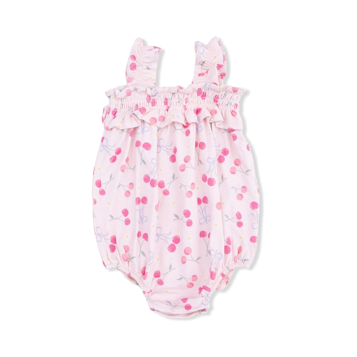 Angel Dear Sweet Bow Cherries - Ruffly Strap Bubble & Sun Hat - 