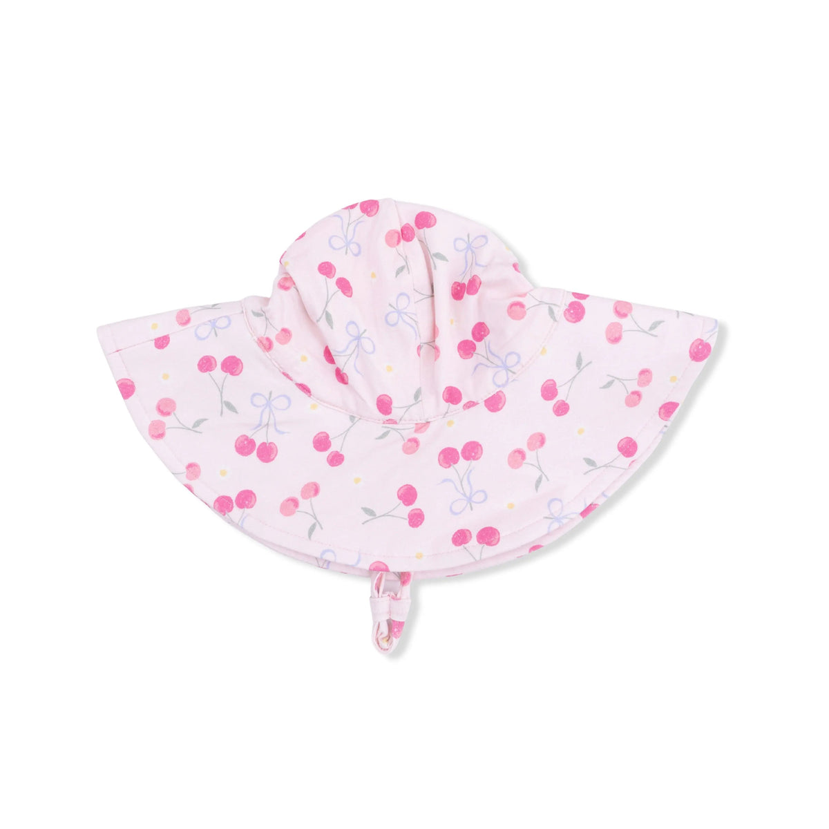 Angel Dear Sweet Bow Cherries - Ruffly Strap Bubble & Sun Hat - 