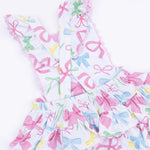 Angel Dear Sweet Bows - Ric Rac Ruffle Sunsuit - 