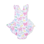 Angel Dear Sweet Bows - Ric Rac Ruffle Sunsuit - 