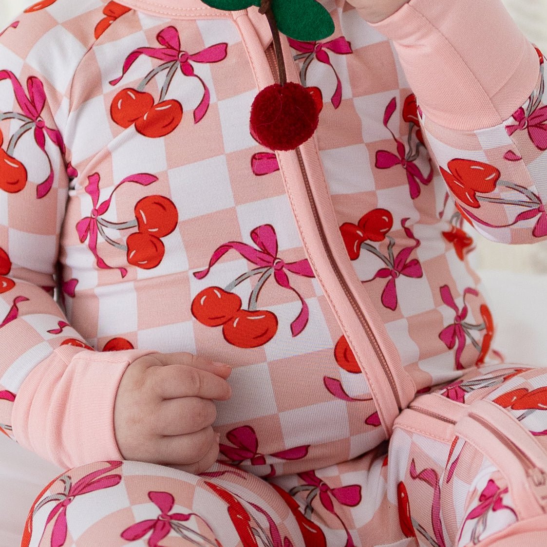 Sweet Cherry Love Baby PJs