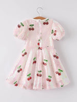 Rylee Faith Designs Sweet Cherry Sequins Cute Dress for Girls - Everetts Place Boutique - 