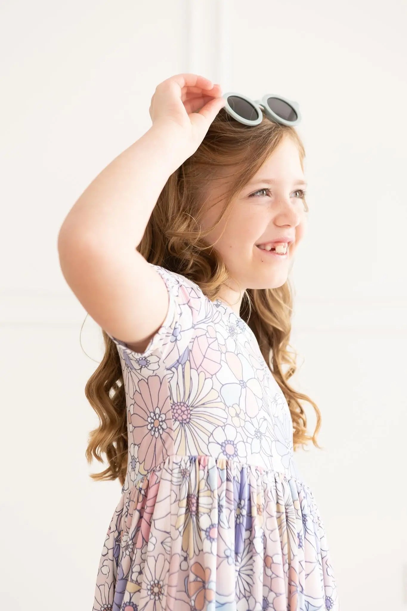 Mila & Rose ® Sweet Escape Floral S/S Pocket Twirl Dress - 
