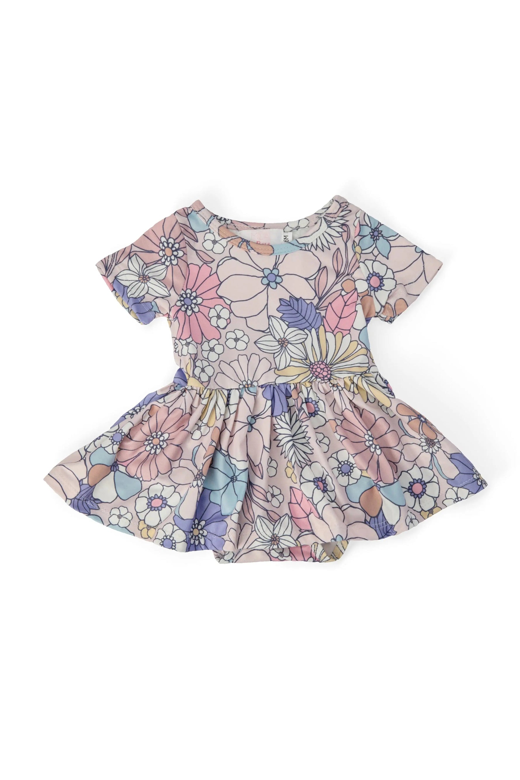 Sweet Escape S/S Twirl Bodysuit - Day Dress, Pink, One-piece garment, Dress, Baby & Toddler Clothing | Everetts Place