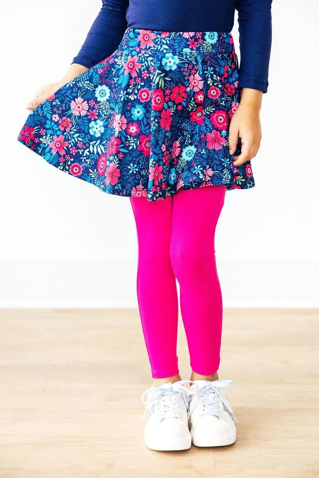 Sweet Gardenia Twirl Skegging - Pink, Tights, Fashion, Textile, Leggings | Everetts Place