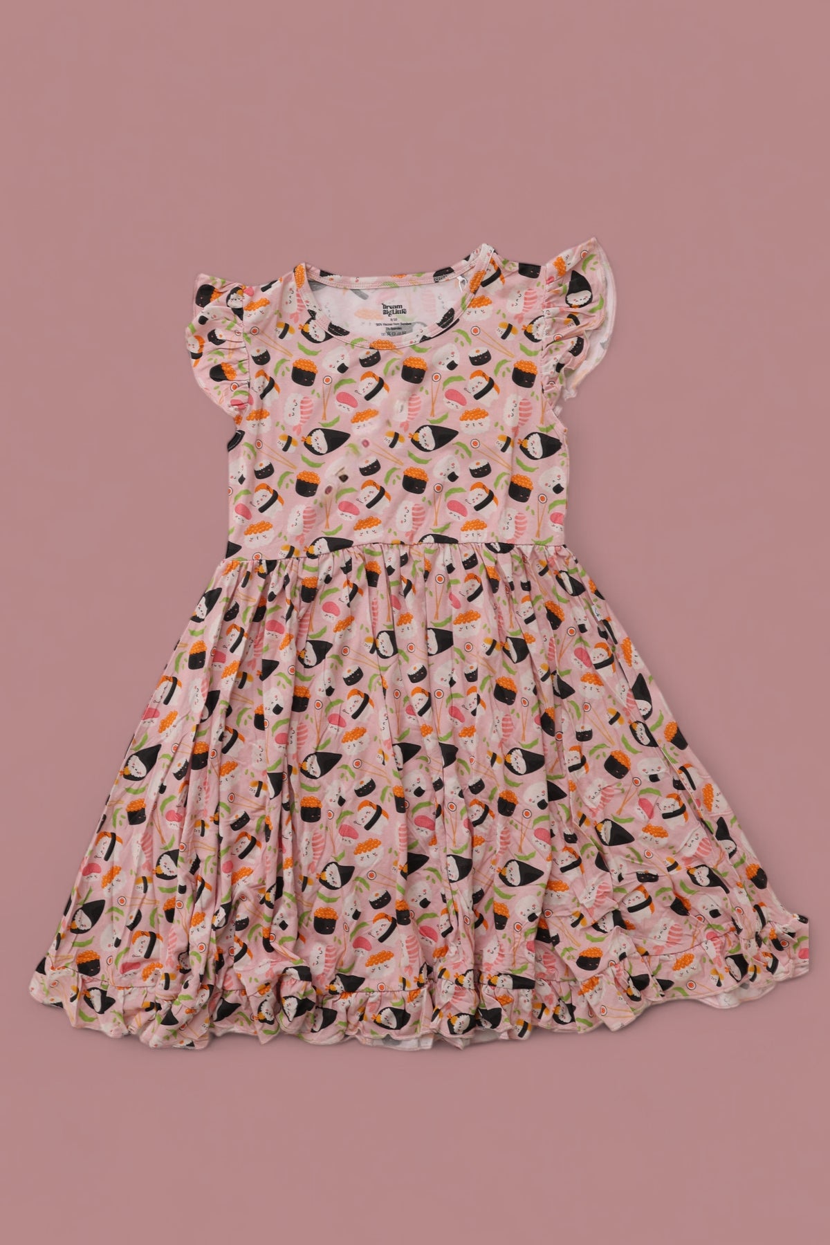 DREAM BIG LITTLE CO SWEET PEA SUSHI DREAM RUFFLE DRESSEveretts Place