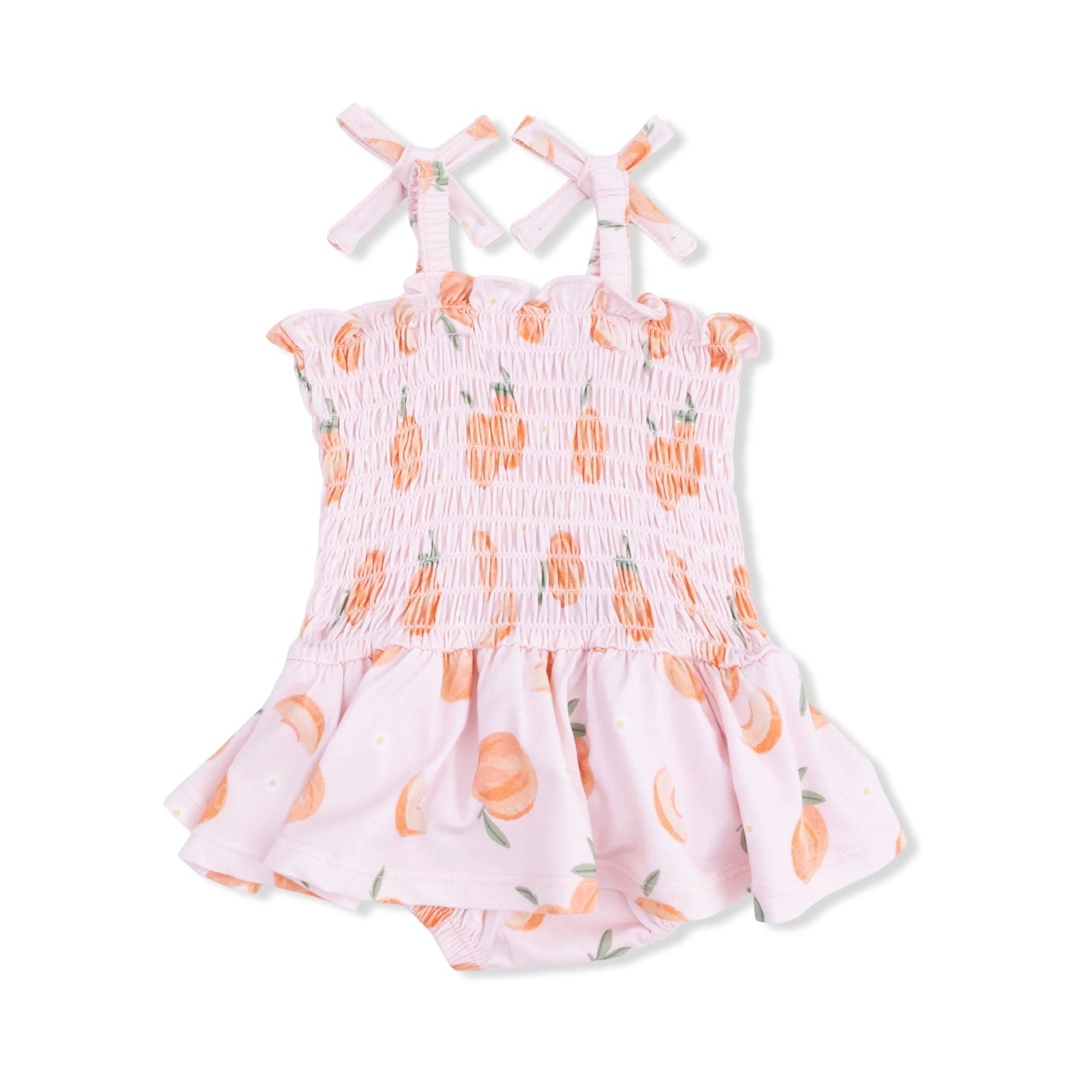 Angel Dear Sweet Peach - Smocked Bubble with Skirt - 