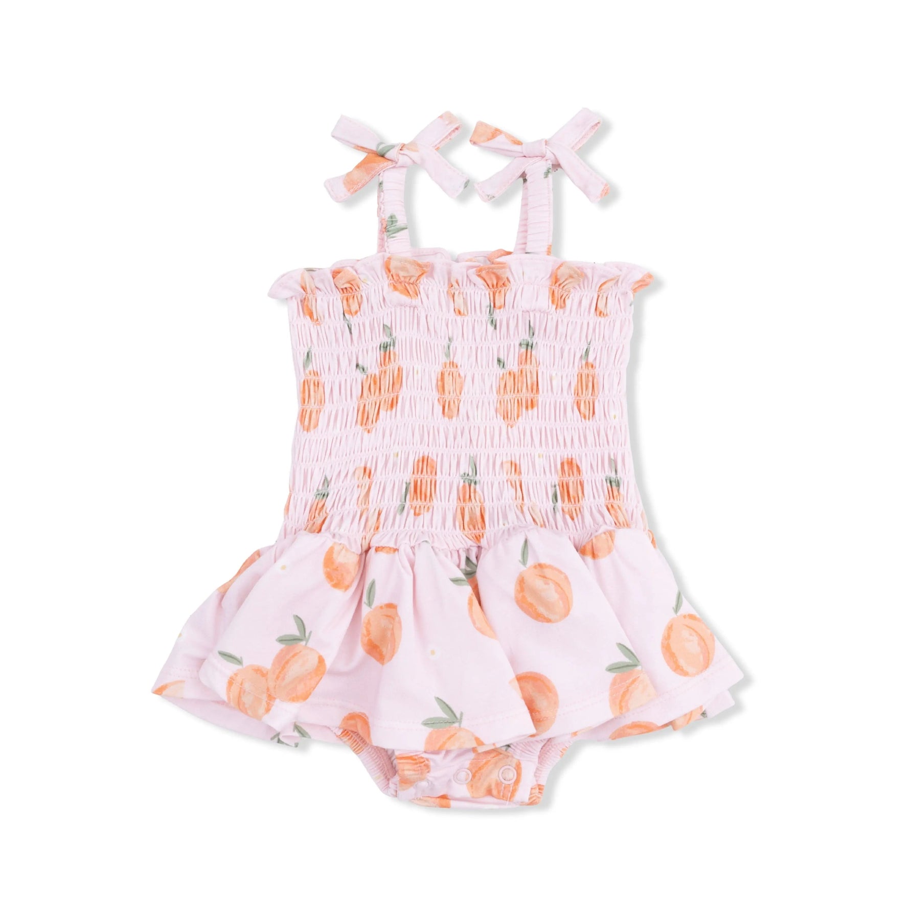 Angel Dear Sweet Peach - Smocked Bubble with Skirt - 