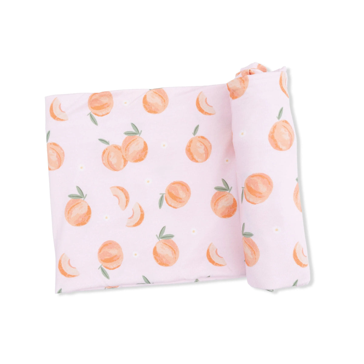 Sweet Peach - Swaddle Blanket - Fruit, Produce, Food, Napkin, Citrus | Everetts Place