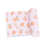 Sweet Peach - Swaddle Blanket - Fruit, Produce, Food, Napkin, Citrus | Everetts Place