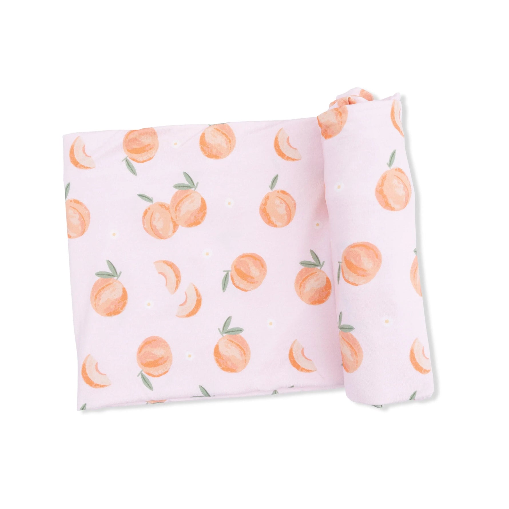 Sweet Peach - Swaddle Blanket - Fruit, Produce, Food, Napkin, Citrus | Everetts Place