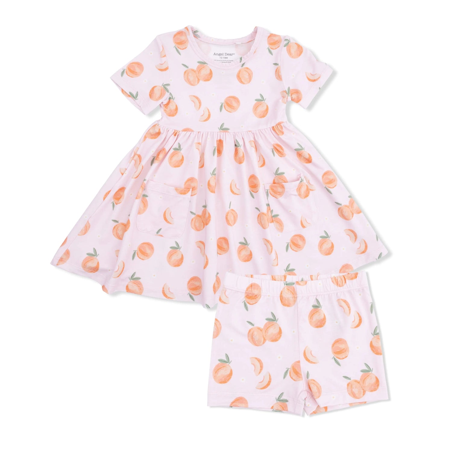 Angel Dear Sweet Peach - Twirly Dress with Cartwheel Short - 