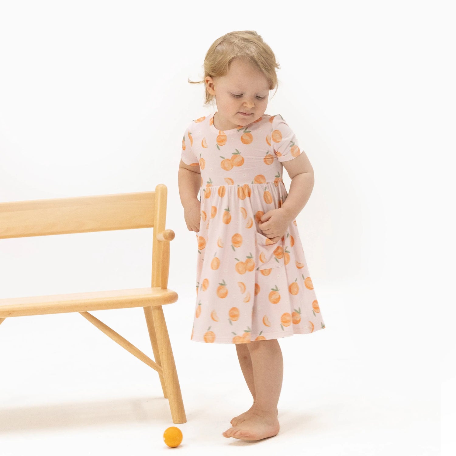 Angel Dear Sweet Peach - Twirly Dress with Cartwheel Short - 