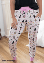 Unisex bamboo joggers with elastic waistband, cuffed ankles, and side pockets in a relaxed fit.