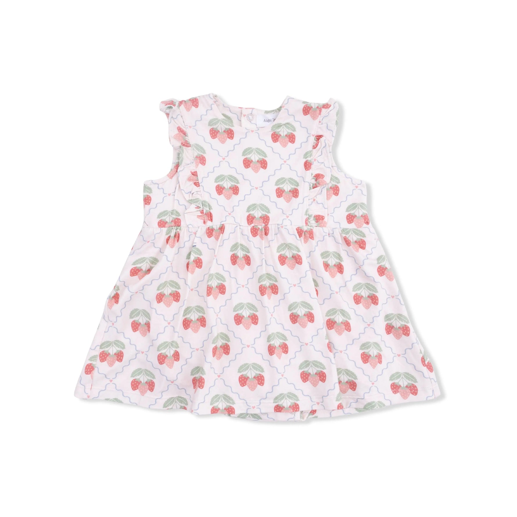 Angel Dear Sweet Strawberries - Ruffle Bodysuit Dress - 