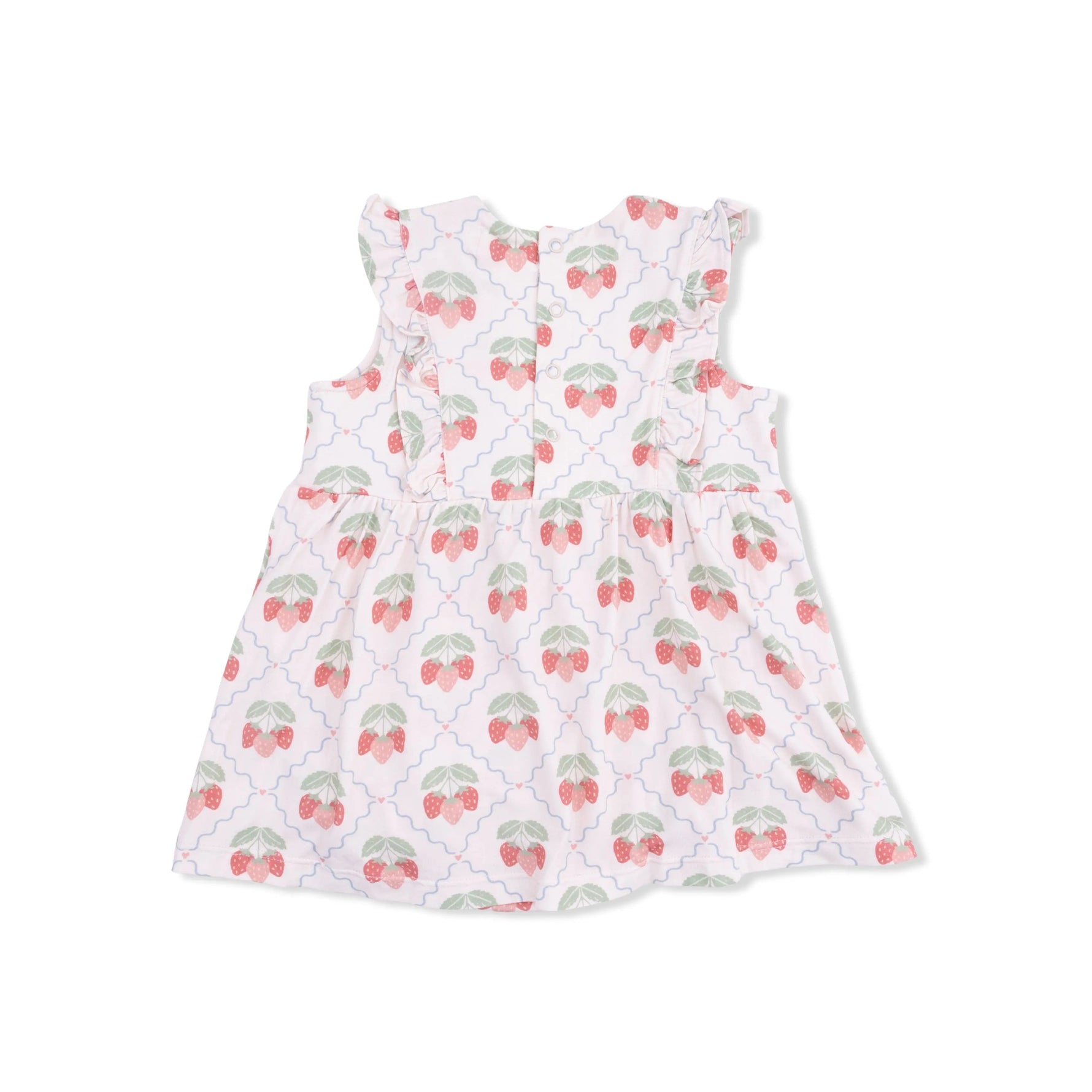 Angel Dear Sweet Strawberries - Ruffle Bodysuit Dress - 