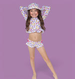 DREAM BIG LITTLE CO SWEET SUMMER DREAM RASH GUARD RUFFLE TWO - PIECE SWIM SUITEveretts Place