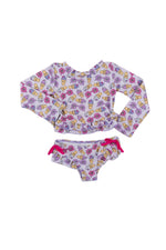DREAM BIG LITTLE CO SWEET SUMMER DREAM RASH GUARD RUFFLE TWO - PIECE SWIM SUITEveretts Place