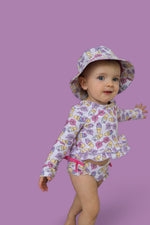 DREAM BIG LITTLE CO SWEET SUMMER DREAM RASH GUARD RUFFLE TWO - PIECE SWIM SUITEveretts Place