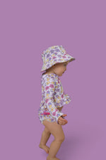 DREAM BIG LITTLE CO SWEET SUMMER DREAM RASH GUARD RUFFLE TWO - PIECE SWIM SUITEveretts Place
