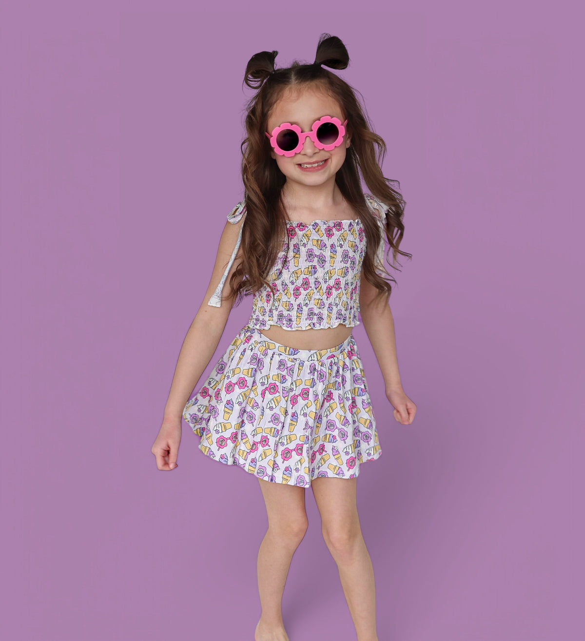 DREAM BIG LITTLE CO SWEET SUMMER DREAM SMOCKED SKORT SETEveretts Place