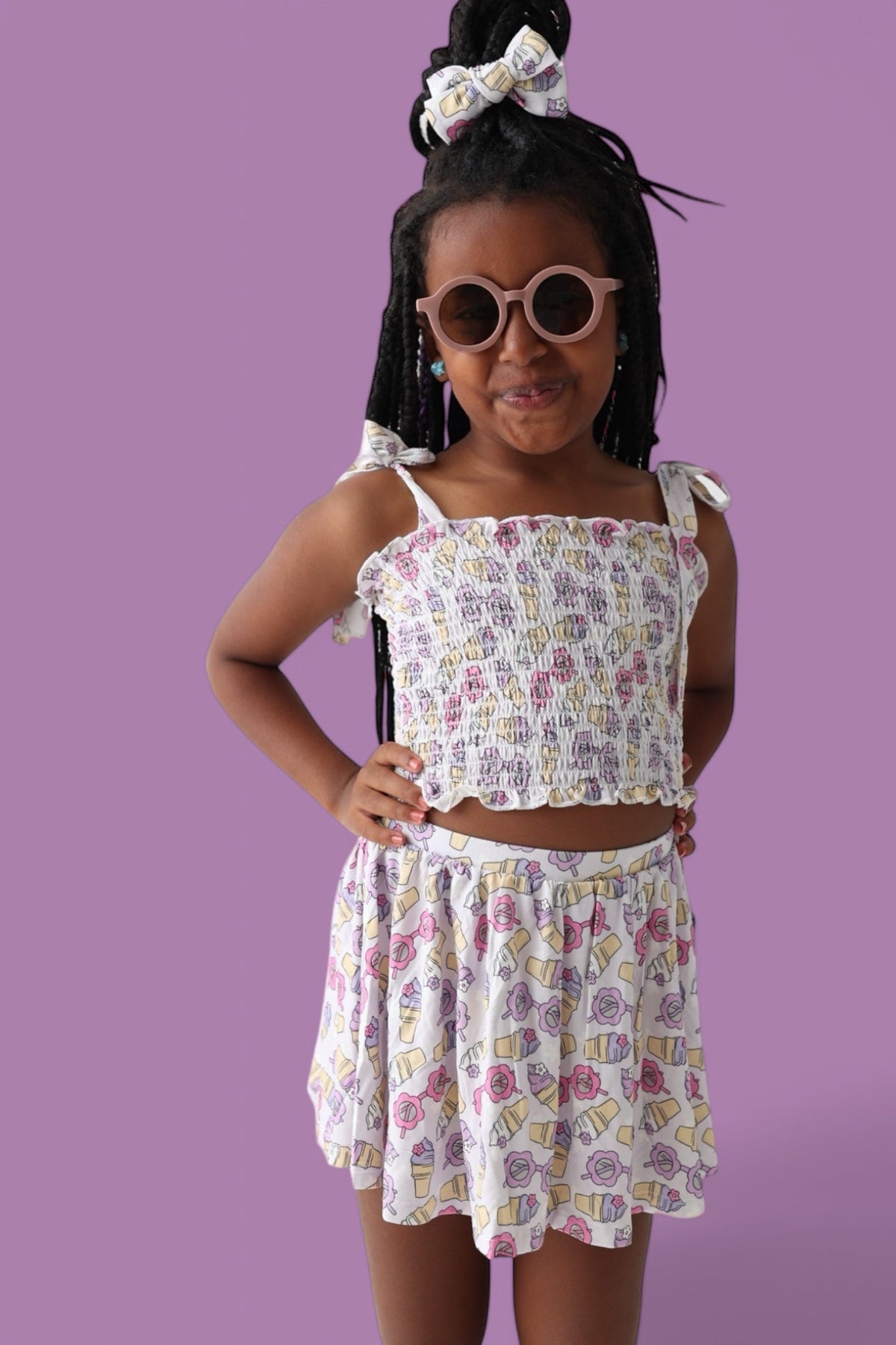 DREAM BIG LITTLE CO SWEET SUMMER DREAM SMOCKED SKORT SETEveretts Place