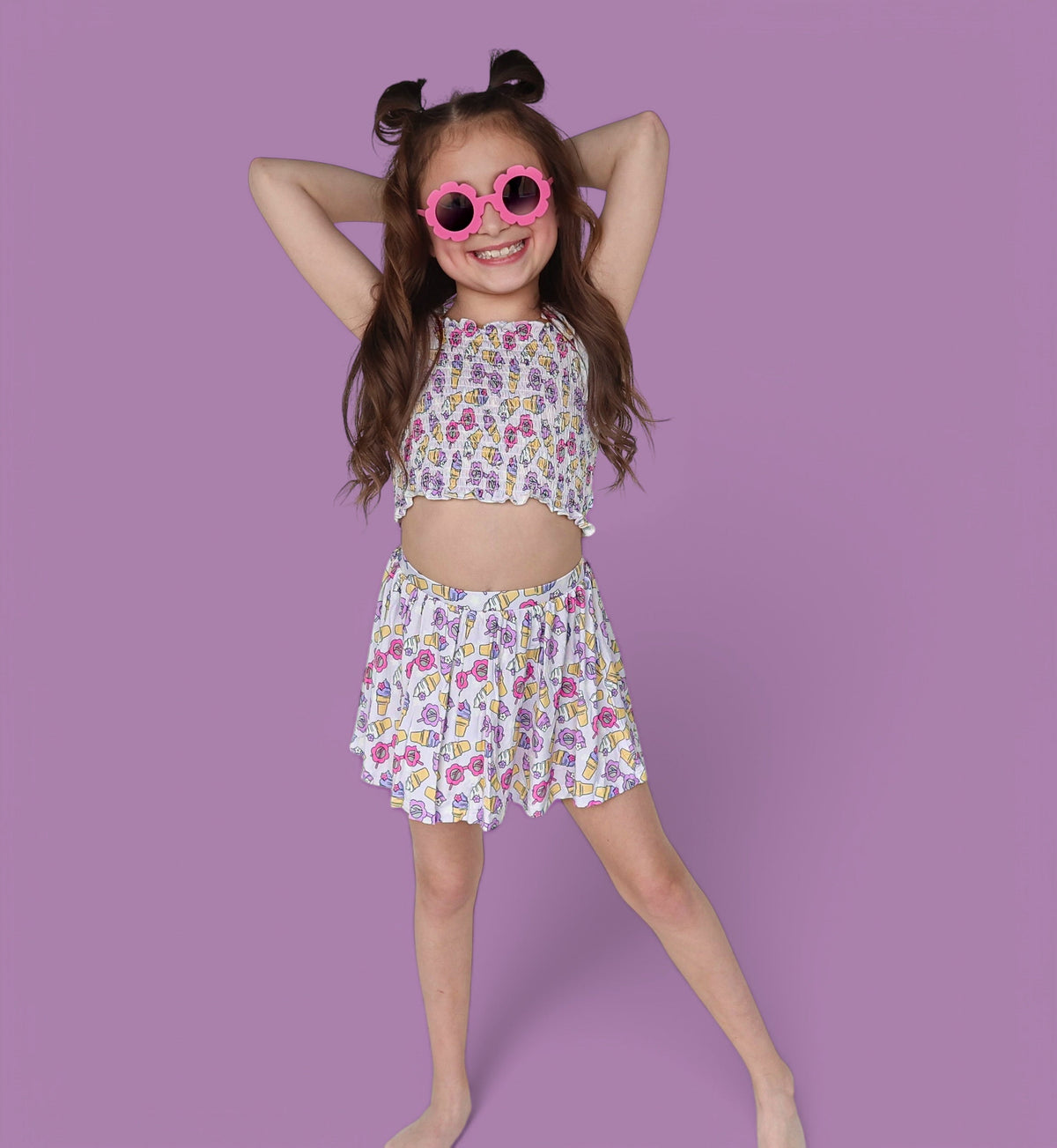 DREAM BIG LITTLE CO SWEET SUMMER DREAM SMOCKED SKORT SETEveretts Place
