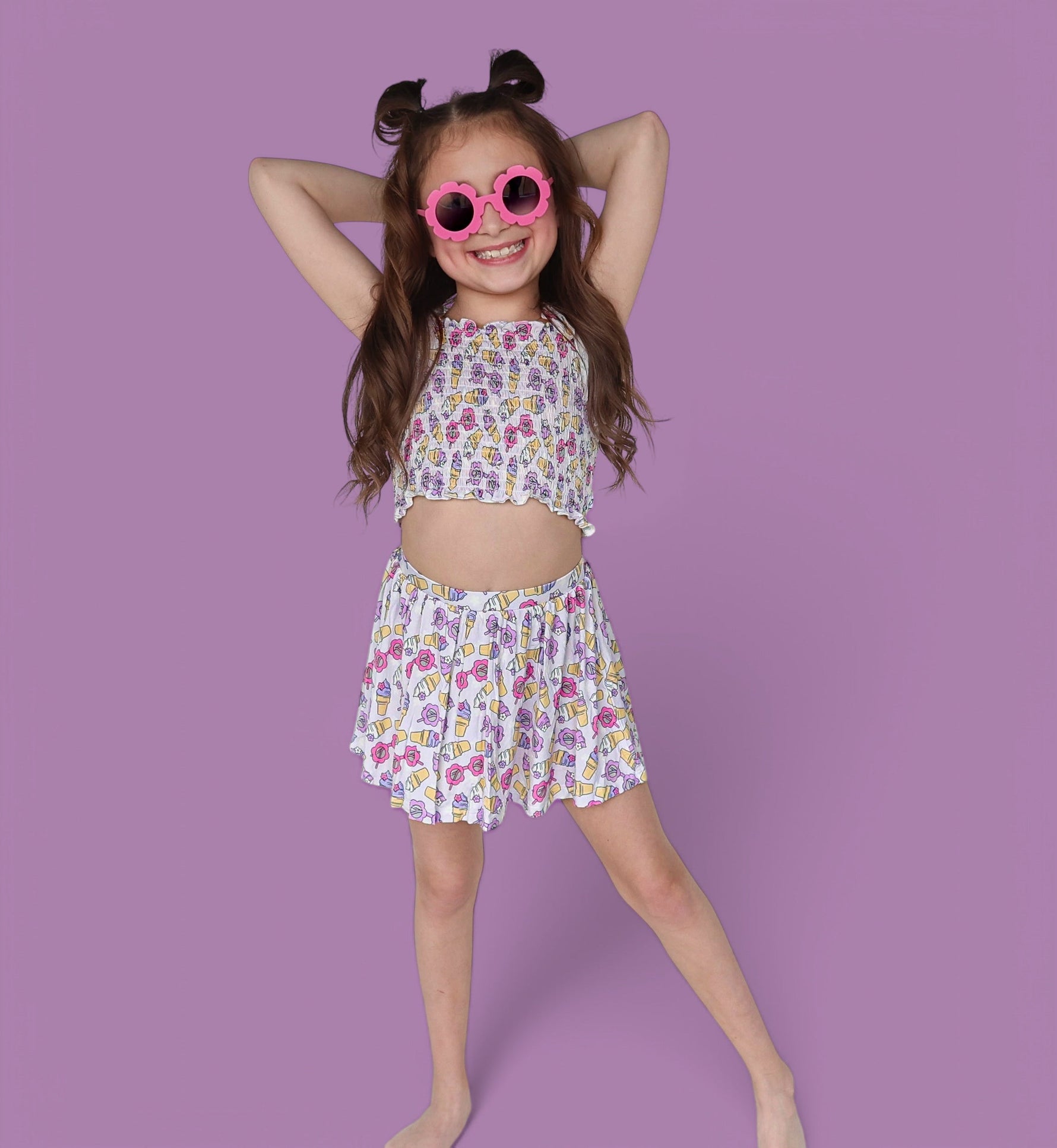 DREAM BIG LITTLE CO SWEET SUMMER DREAM SMOCKED SKORT SETEveretts Place
