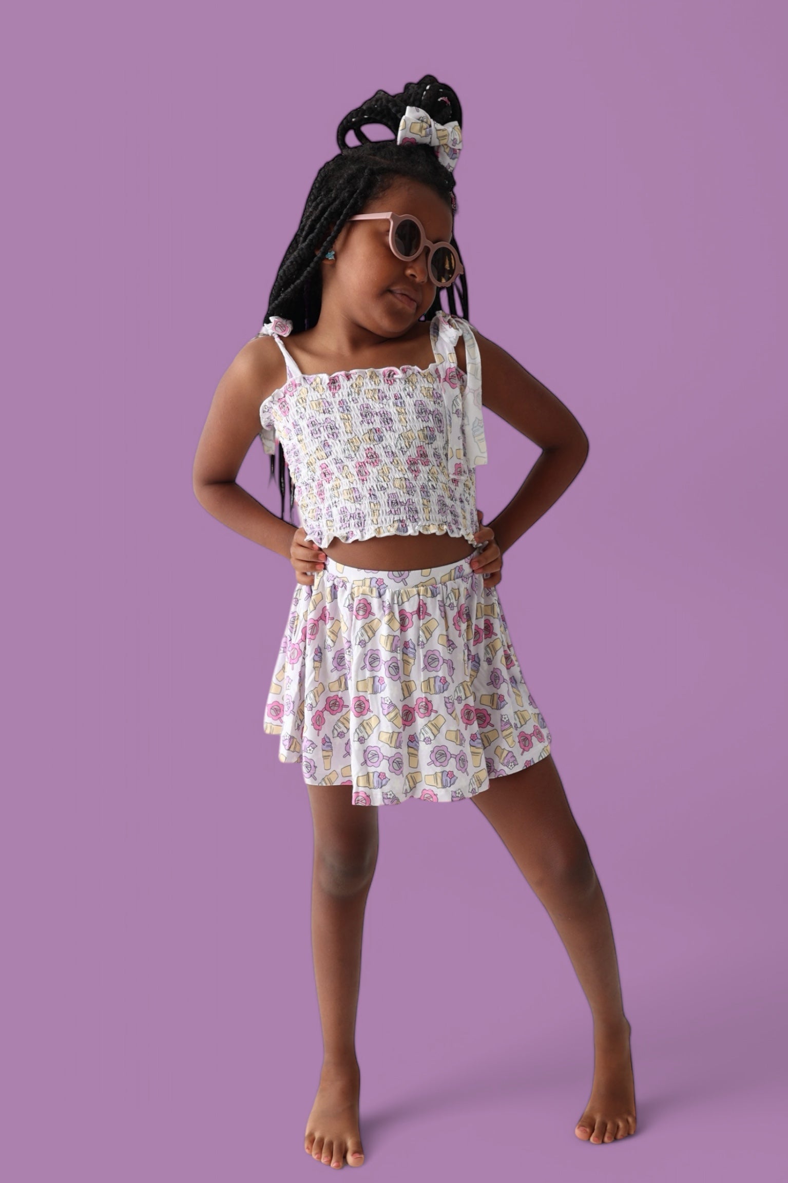 DREAM BIG LITTLE CO SWEET SUMMER DREAM SMOCKED SKORT SETEveretts Place