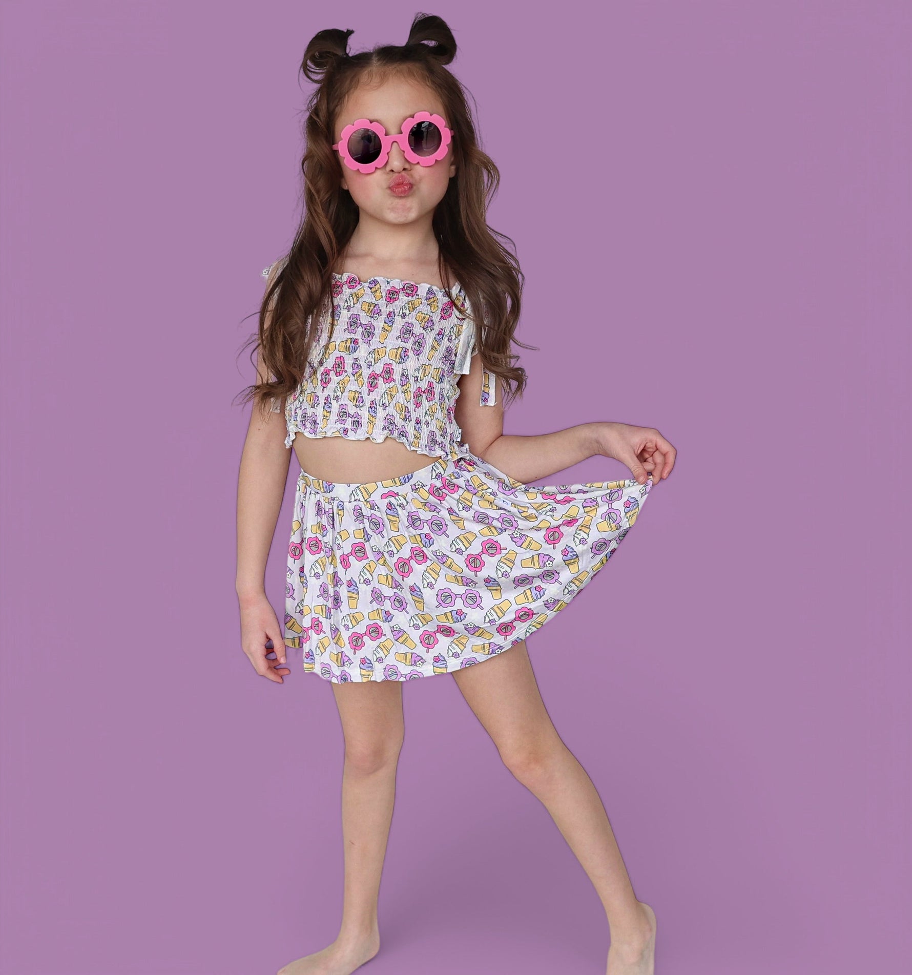 DREAM BIG LITTLE CO SWEET SUMMER DREAM SMOCKED SKORT SETEveretts Place