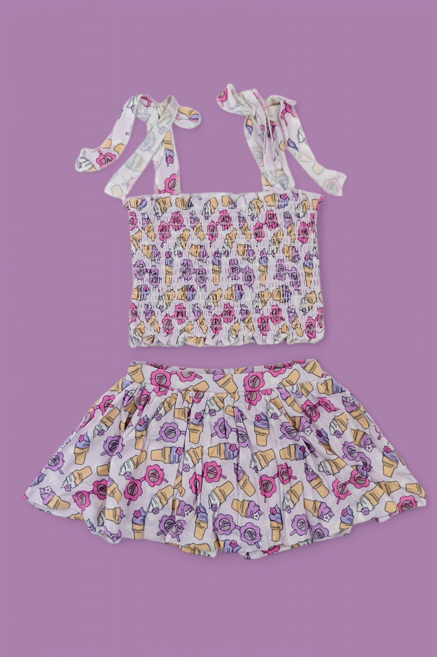 DREAM BIG LITTLE CO SWEET SUMMER DREAM SMOCKED SKORT SETEveretts Place
