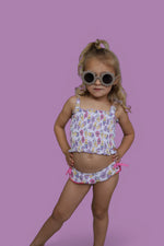 DREAM BIG LITTLE CO SWEET SUMMER DREAM SMOCKED TANKINI TWO PIECE SWIM SUITEveretts Place