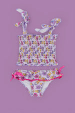 DREAM BIG LITTLE CO SWEET SUMMER DREAM SMOCKED TANKINI TWO PIECE SWIM SUITEveretts Place