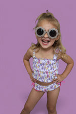 DREAM BIG LITTLE CO SWEET SUMMER DREAM SMOCKED TANKINI TWO PIECE SWIM SUITEveretts Place