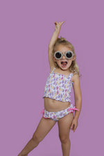DREAM BIG LITTLE CO SWEET SUMMER DREAM SMOCKED TANKINI TWO PIECE SWIM SUITEveretts Place