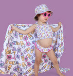 DREAM BIG LITTLE CO SWEET SUMMER DREAM SMOCKED TANKINI TWO PIECE SWIM SUITEveretts Place