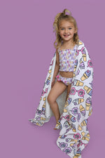DREAM BIG LITTLE CO SWEET SUMMER DREAM SMOCKED TANKINI TWO PIECE SWIM SUITEveretts Place