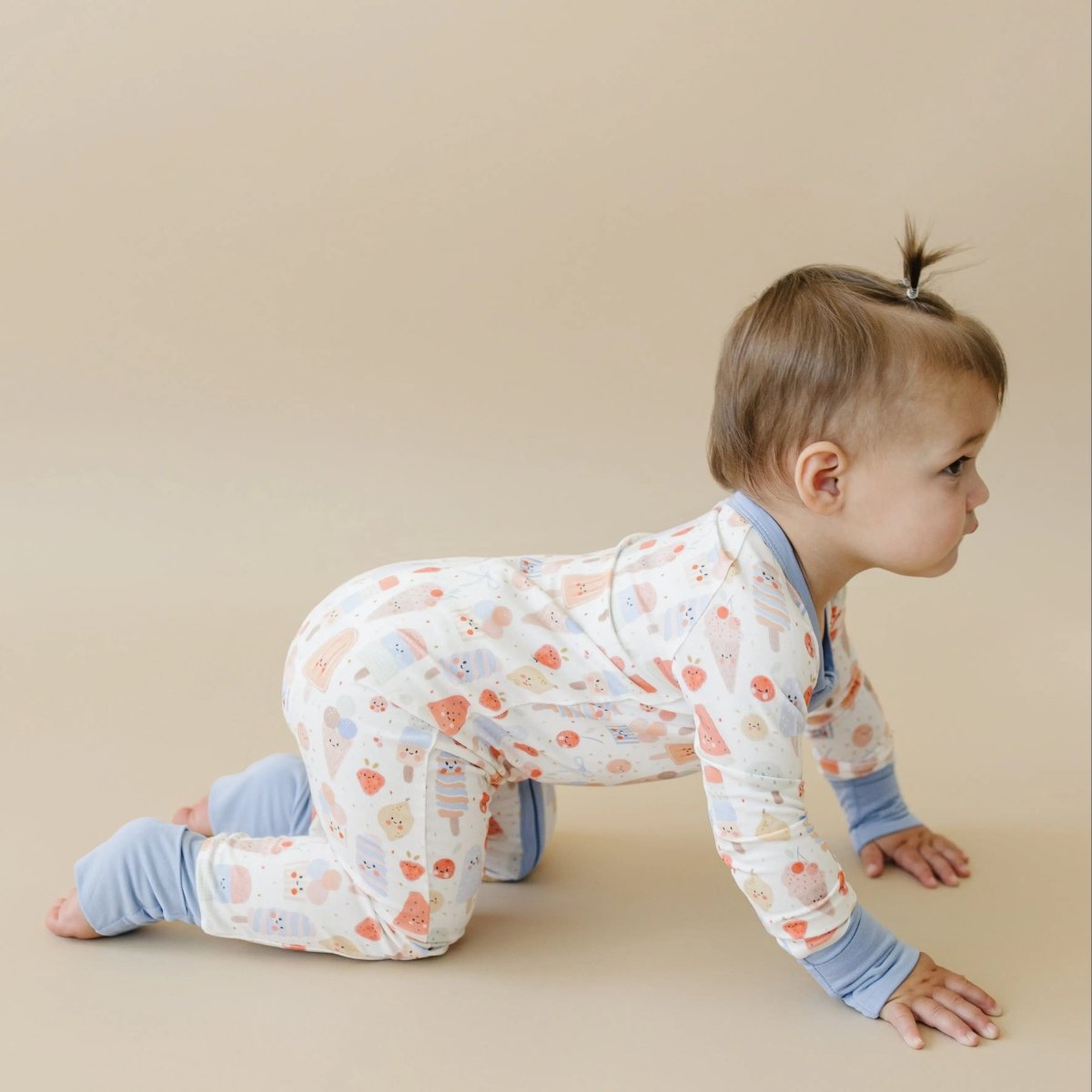 Little Joy Co. Sweet Summertime Bamboo Zippy Romper For Babies Soft - Everetts Place Boutique - 