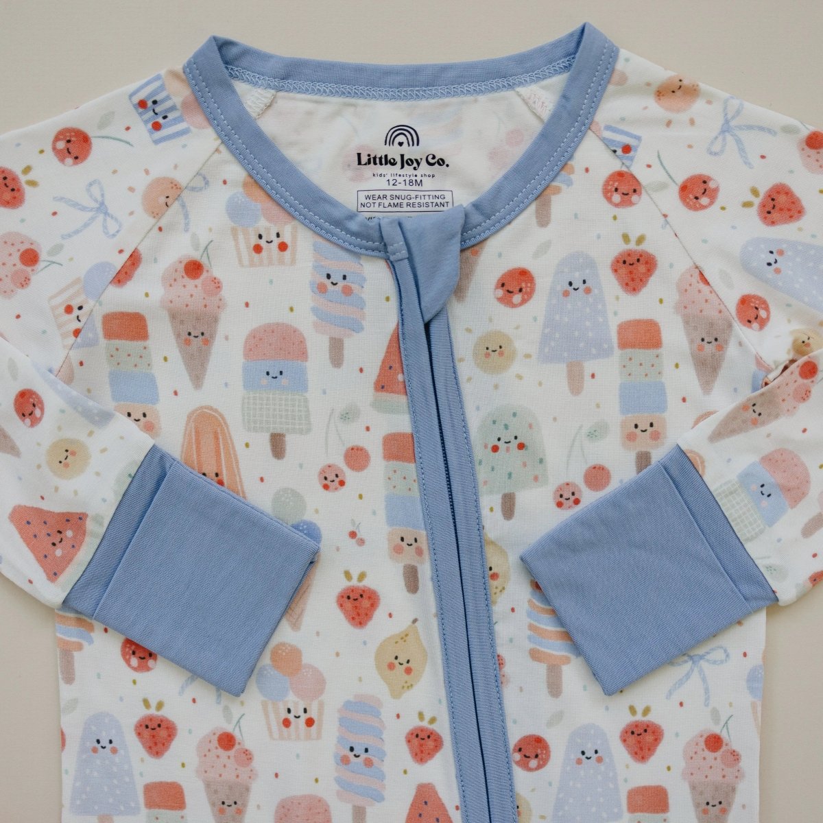 Little Joy Co. Sweet Summertime Bamboo Zippy Romper For Babies Soft - Everetts Place Boutique - 