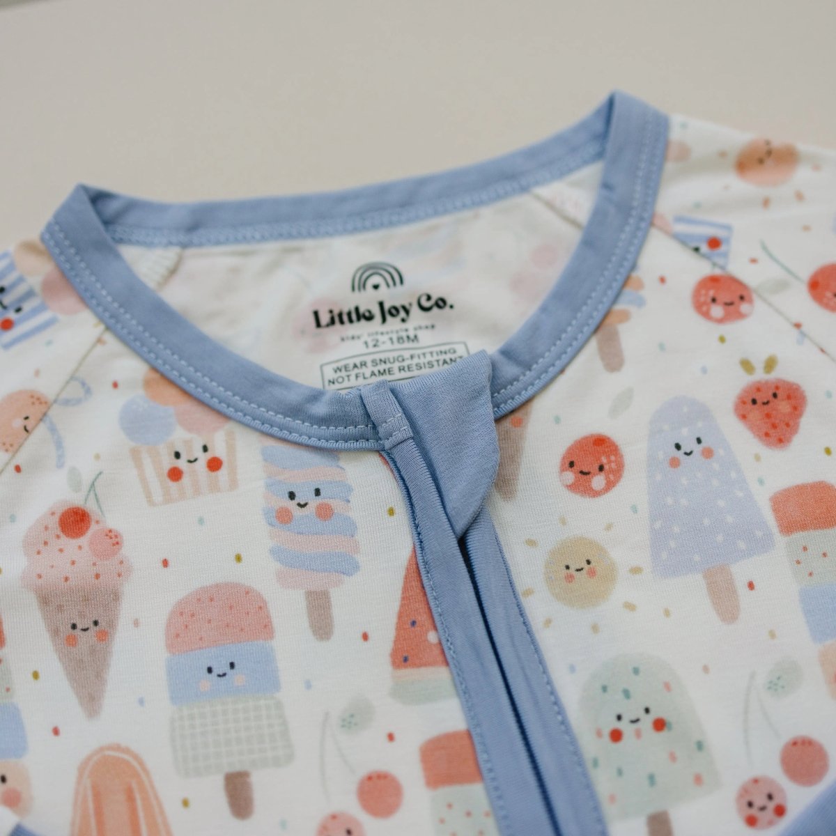 Little Joy Co. Sweet Summertime Bamboo Zippy Romper For Babies Soft - Everetts Place Boutique - 
