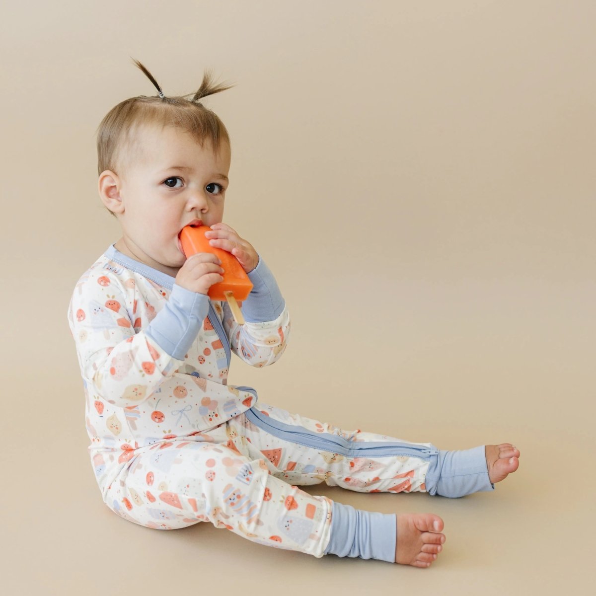 Little Joy Co. Sweet Summertime Bamboo Zippy Romper For Babies Soft - Everetts Place Boutique - 