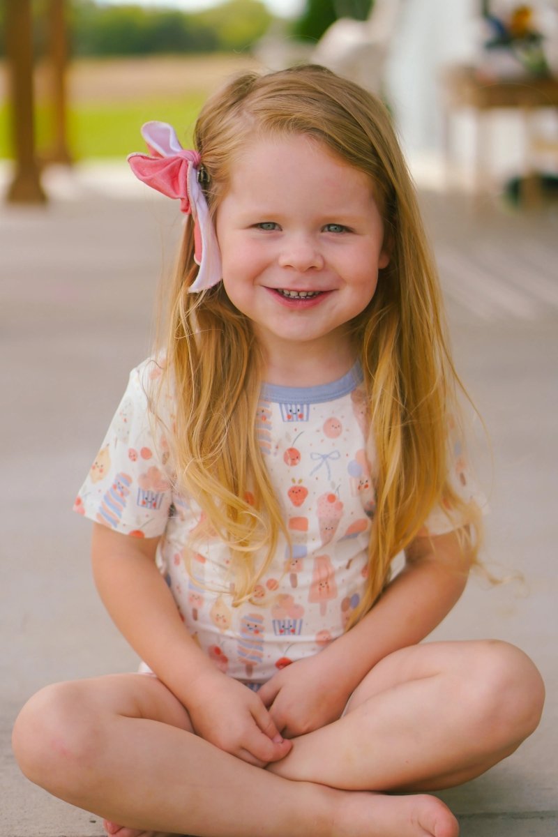 Little Joy Co. Sweet Summertime Two Piece Bamboo Pajamas for Women - Everetts Place Boutique - 