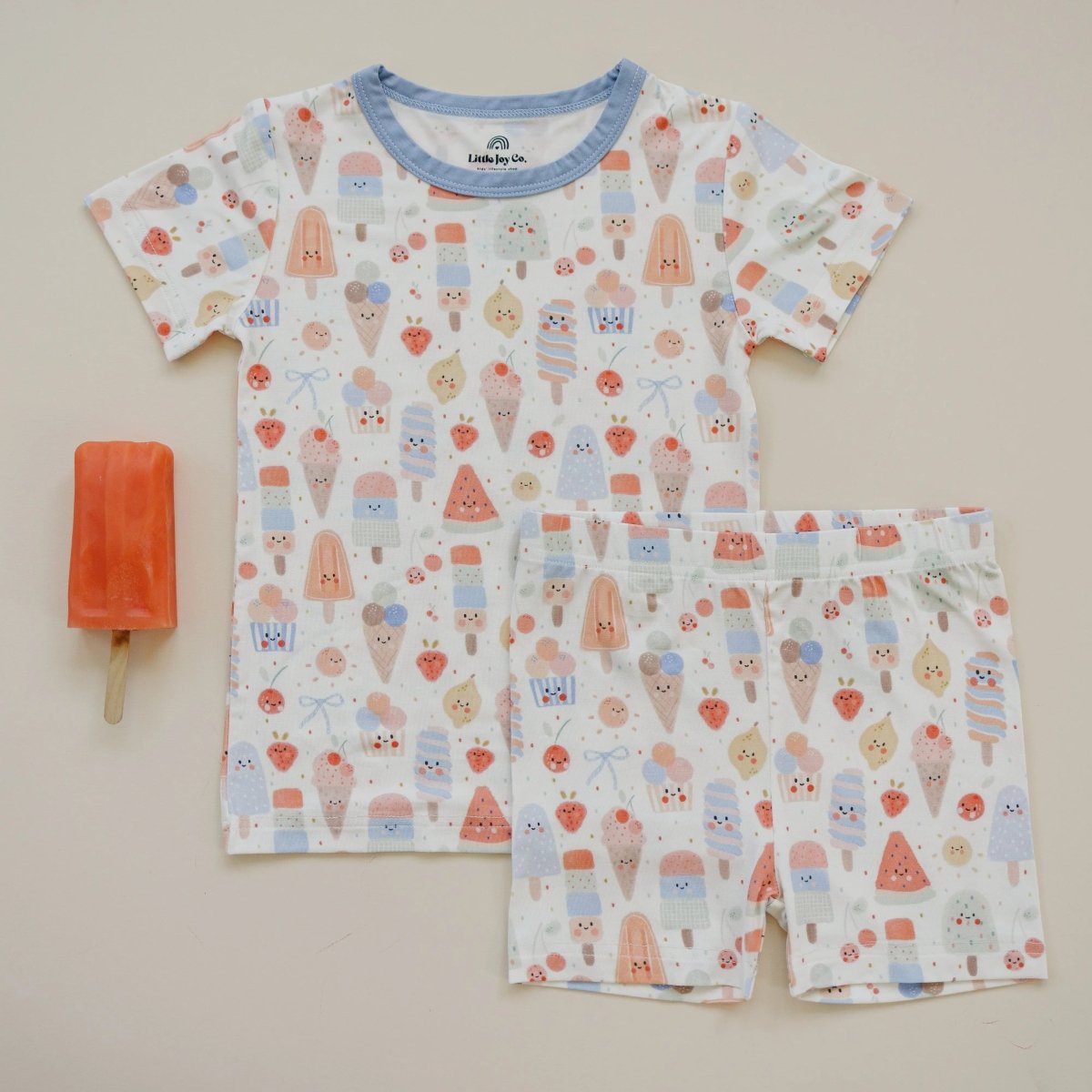 Little Joy Co. Sweet Summertime Two Piece Bamboo Pajamas for Women - Everetts Place Boutique - 