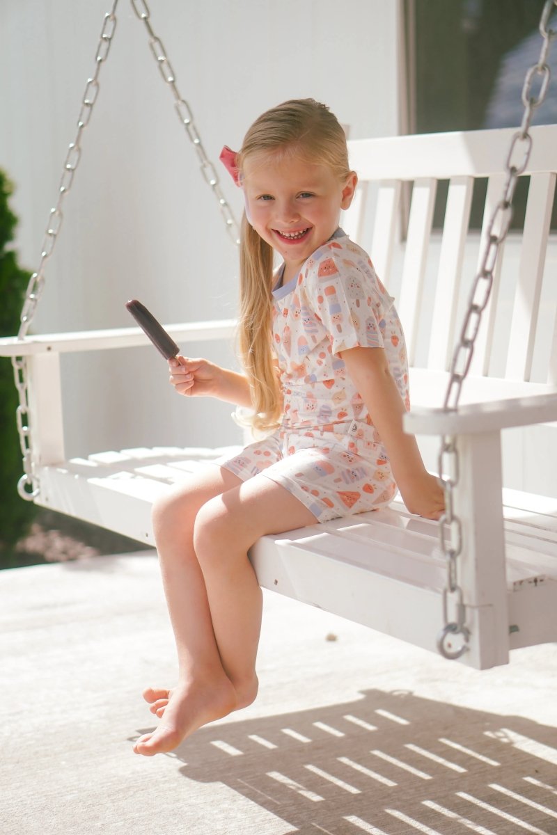 Little Joy Co. Sweet Summertime Two Piece Bamboo Pajamas for Women - Everetts Place Boutique - 