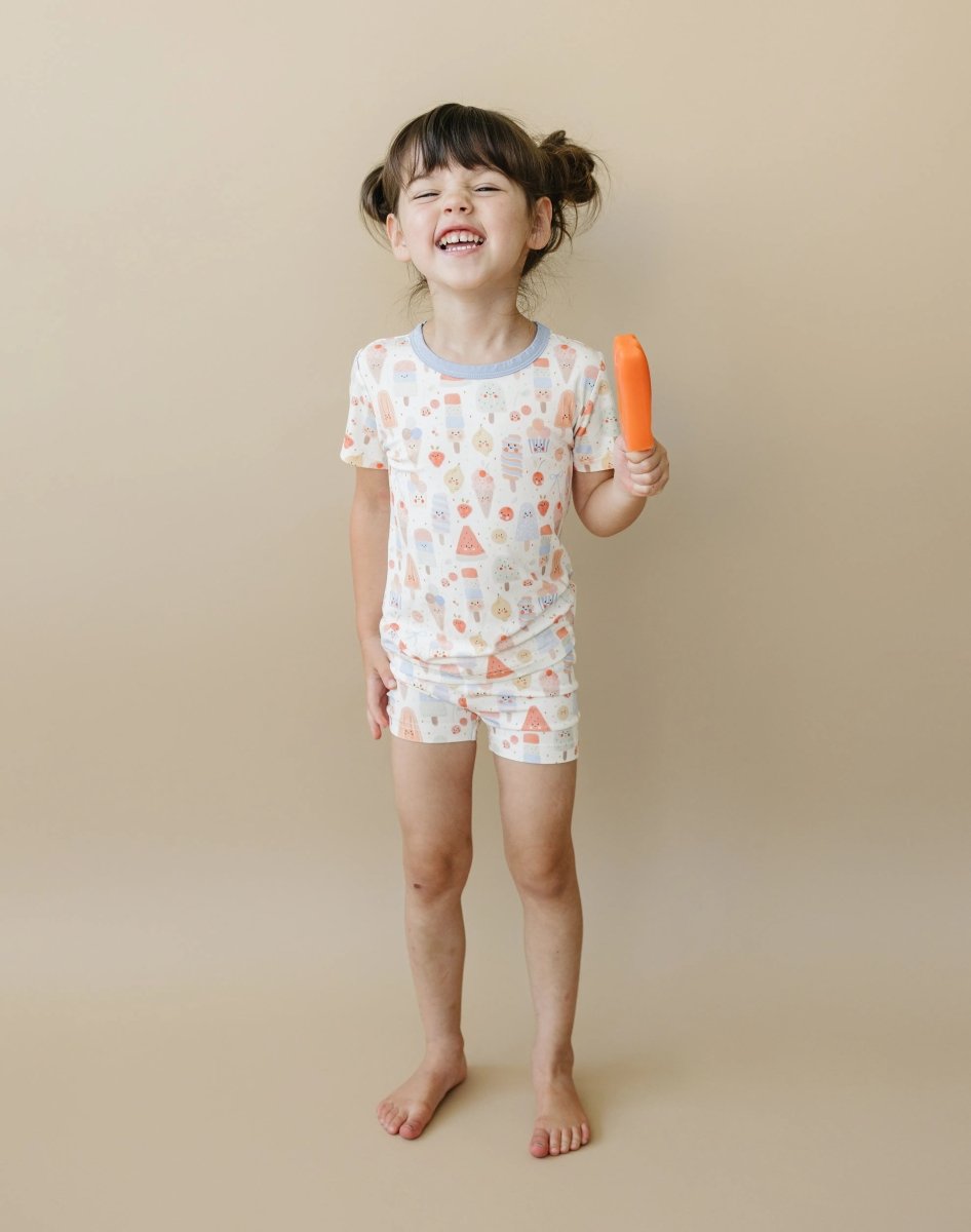 Little Joy Co. Sweet Summertime Two Piece Bamboo Pajamas for Women - Everetts Place Boutique - 