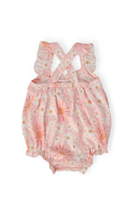 Mila & Rose ® Sweet & Sunny Ruffle Cross Back Romper - 