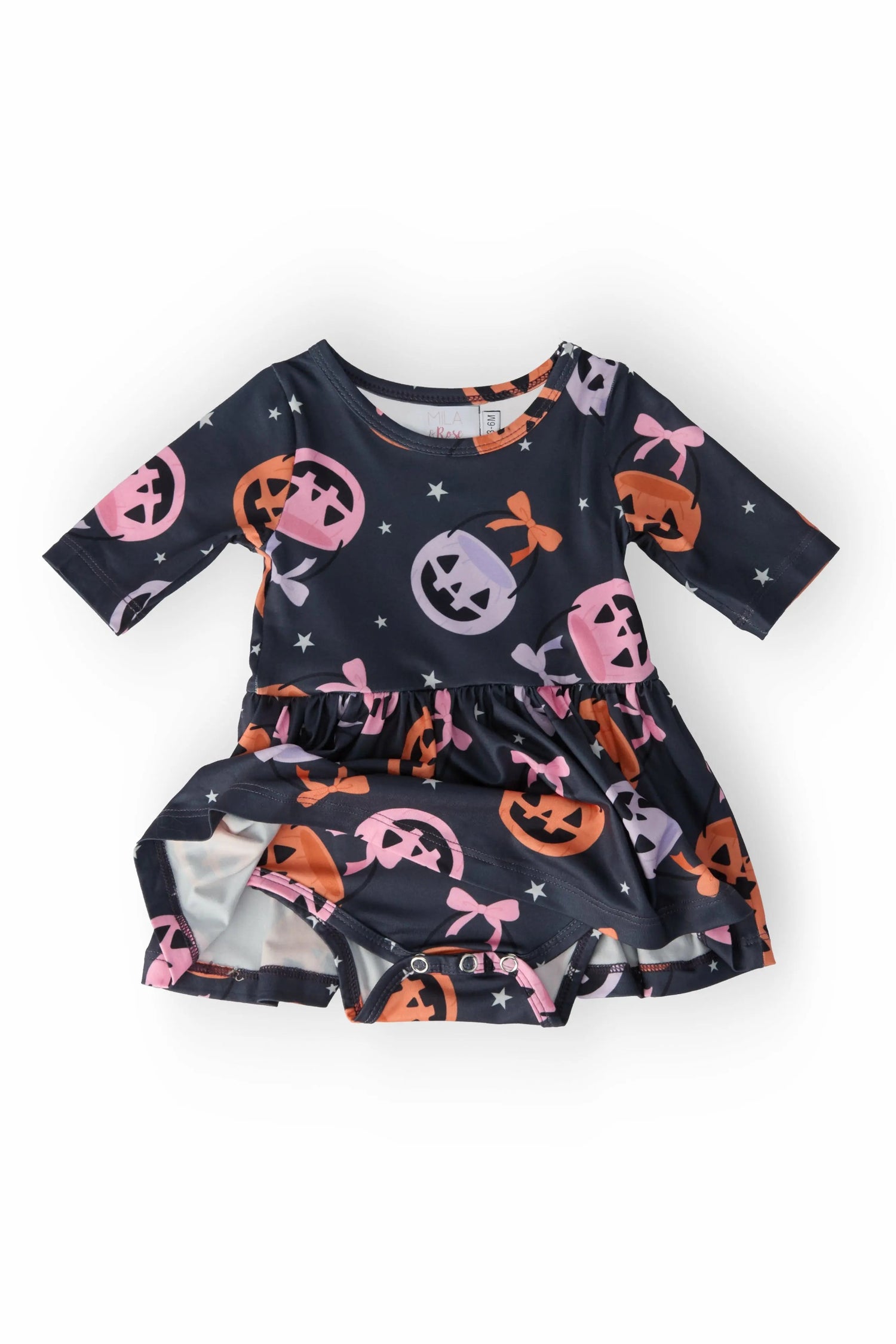 Mila & Rose ® Sweet Tooth 3/4 Sleeve Twirl Bodysuit - 